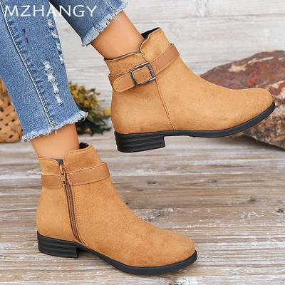 Зимние туфли на плоской подошве женские зимние ботильоны замшевые дизайнерские туфли в стиле ретро классические новые ботинки челси 2024 года тренд зимние готические ботинки женские