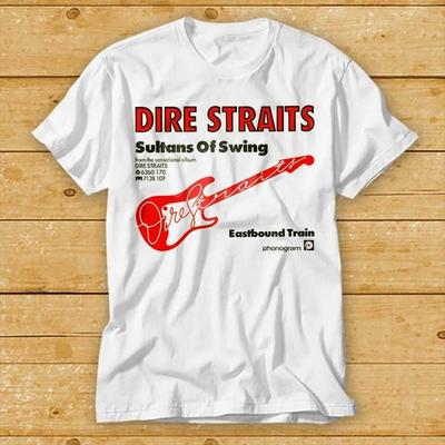 Футболка Dire Straits 230 г/м² 100% хлопок музыка гитара рок унисекс крутой подарок модный стиль топ футболка 2121