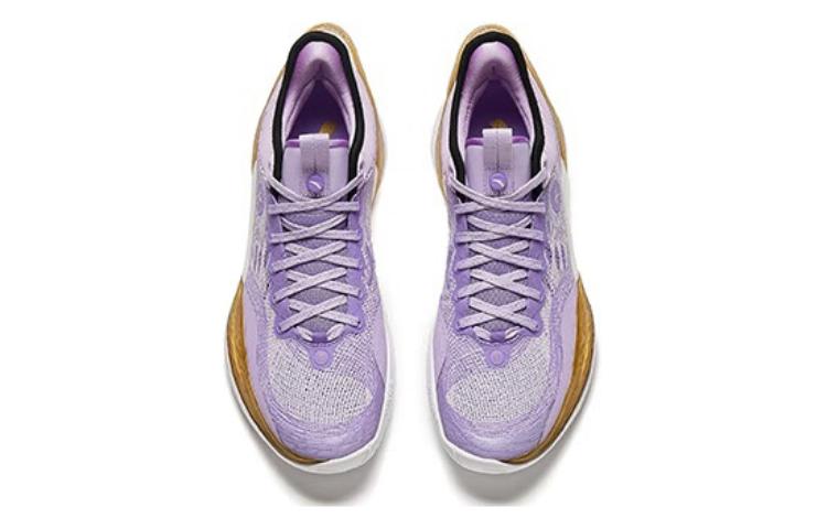 Men's Sneakers Anta Three point Rain1.0 Cushioning Abrasion Resistant Low top Basketball Shoes Men's Purple