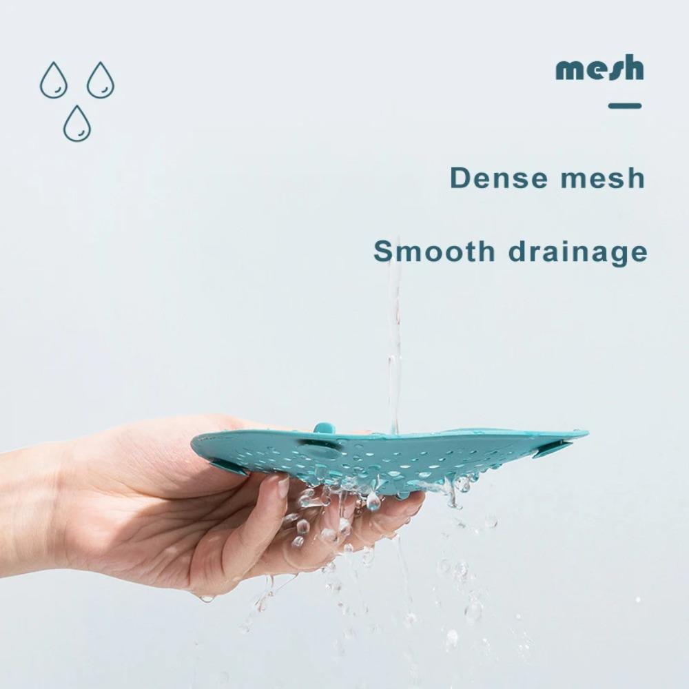 TPR Shower Drain Cover Non Slip Hair Drain Catcher Durable Sink Floor Drain for Bathroom Kitchen