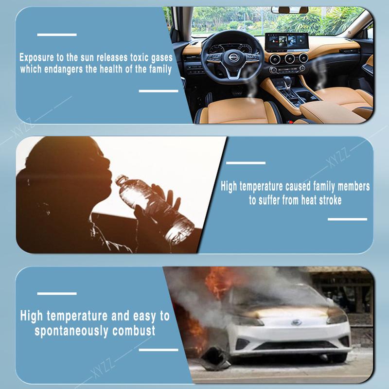 Car Front Windshield Sunshade Heat Insulation Sun Visor Summer Cooling Auto Accessories For Volvo EX30 2023 2024 2025 Foldable