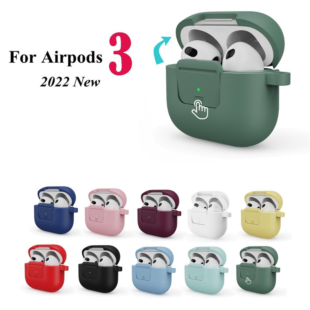 Силиконовый чехол для Apple-Airpods3, кожаный чехол для наушников Bluetooth, чехлы для наушников AirPods3, защитные аксессуары