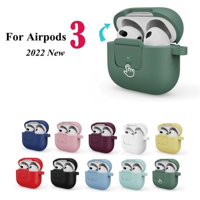 Силиконовый чехол для Apple-Airpods3, кожаный чехол для наушников Bluetooth, чехлы для наушников AirPods3, защитные аксессуары