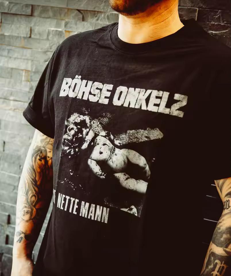 Немецкая группа Böhse Onkelz Футболка Streetwear Женская Мужская Оверсайз Y2K Короткий рукав Высококачественный Хлопок Женская Одежда