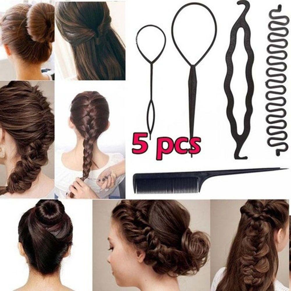 Professional DIY Ponytail  Travel Bun Roller Maker Twist Curler Hair Braid Tool Hair Styling