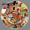 Tough Guy Style Accessories 50 Pcs Western Cowboy Stickers, Hat Boot Waterproof Stickers for Luggage Decorations Scrapbook DIY Crafts, Water