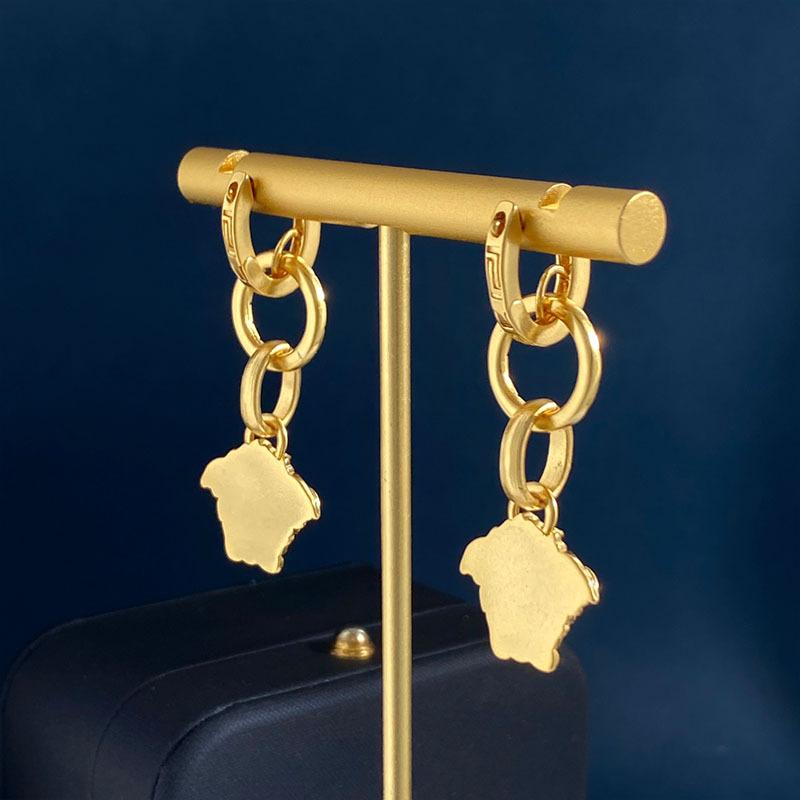 Такие как подвески, длинные круглые серьги, латунные ретро-серьги в виде медузы, серьги, мужские и женские модели.