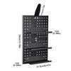 Pegboard Display Bike Gear Storage Aluminum Alloy Organization Bike Gear Storage For Garage Workshop Office Room Kitchen Desk