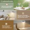 Lampe de table - NETTLIFE - 3600 mAh - Solaire rechargeable - LED blanc chaud - Tactile dimmable - Métal