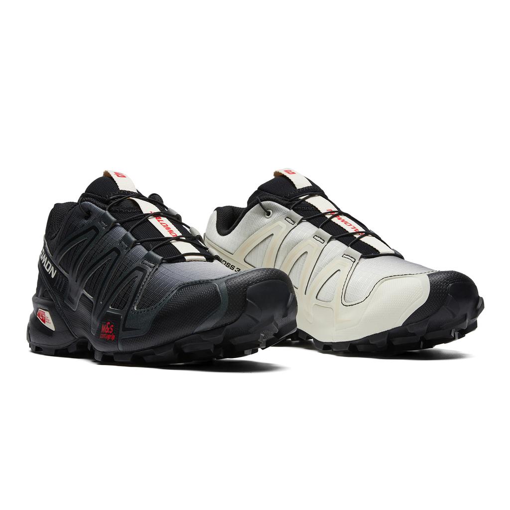 SALOMON Speedcross 3 Dual Aura Серия Инь Ян Кроссовки для трейлраннинга с низким верхом Унисекс Черный Ванильный Огненно-красный 478442