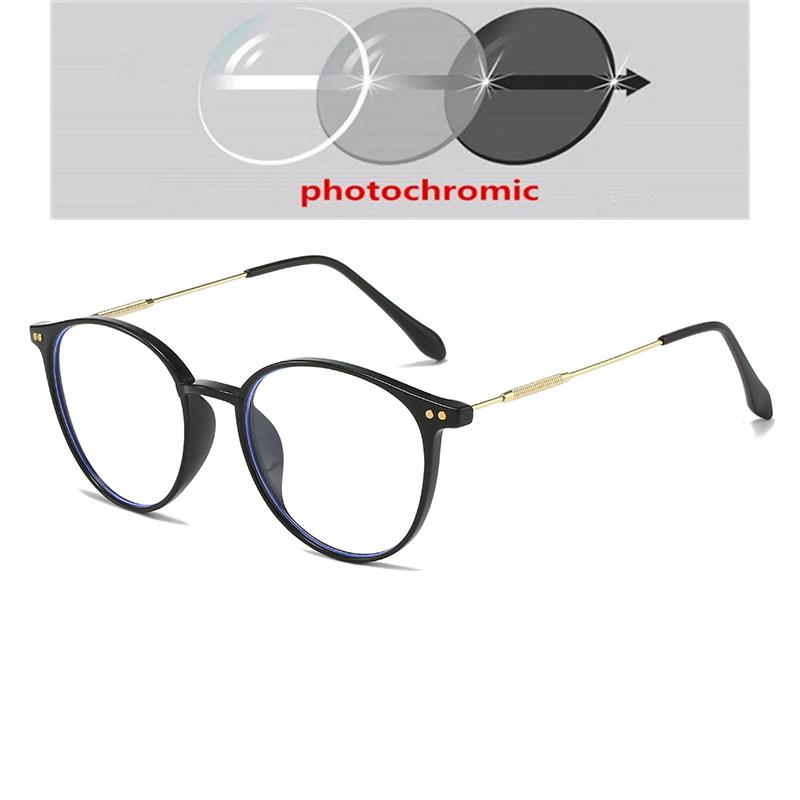 0 -0.5 -0.75 To -4.0 Women Men TR90 Oval Prescription Glasses With Cylinder Literary Nearsighted Glasses For Students Look Far
