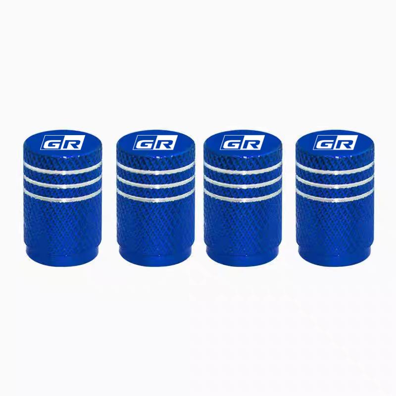 Car Wheel Tire Valve Caps Covers For Toyota Corolla Rav4 Auris CHR Avensis Laser Wheel Tire Stem Valve Caps 4pcs 