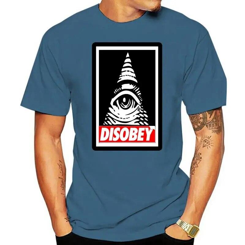 Disobey Anonymous Illuminati Eye Swag Hipster Vendetta Conspiracy Urban футболка унисекс модная футболка