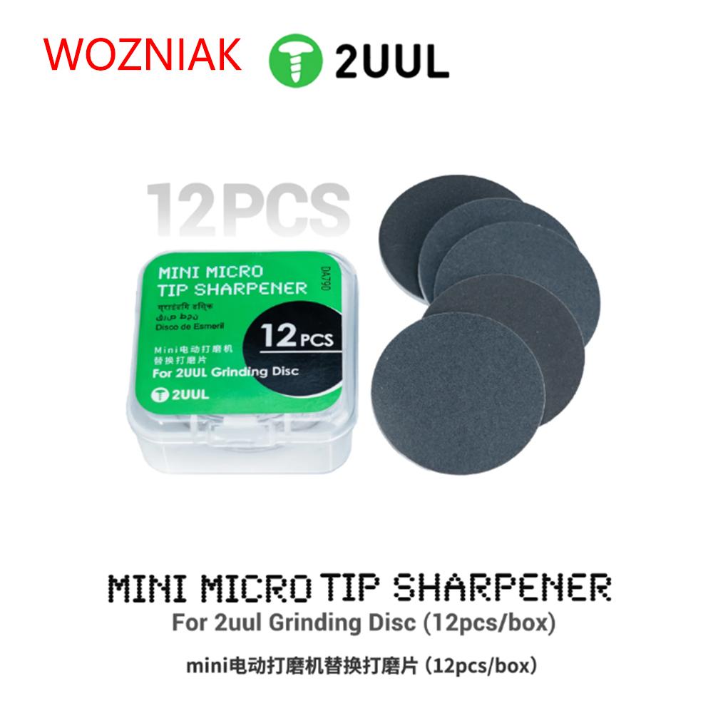 2UUL DA790 Мини Микро-наконечник Заточка Шлифовальный Диск 12 Шт. Коробка Наконечник Паяльника Полировочная Подушечка Инструмент для Ремонта Аксессуары ДЛЯ DA79