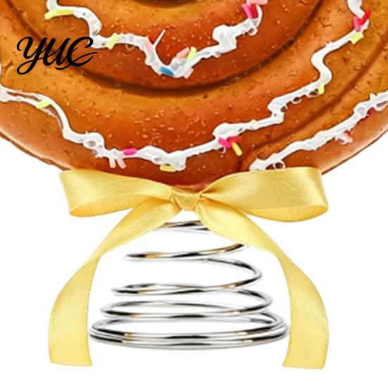 Event Stage Decoration Macaron Spiral Lollipop Christmas Tree Topper, Foam Candy Ornament with Sweet Shop Props Bow, Party Prop for Window Display