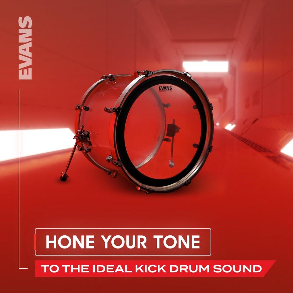 EVANS EMAD Bass Resonant Head BD20REMAD 20-inch Single-Ply 7.5mil
