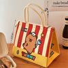 Kawaii Cartoon Capybara Lunch Box Bag Insulated Tote Bag Bento Bag Lunch Bags For Women Girls Portable Thermos Bag Gifts