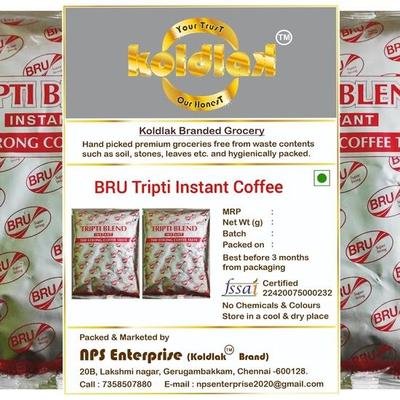Nps Bru Instant Tripti Blend Порошок с крепким кофейным вкусом в пакетиках (400 грамм - Упаковка из 2 штук по 200 грамм)
