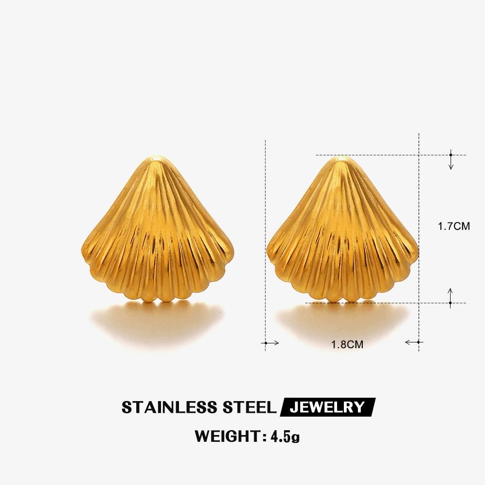 2026 New Stainless Steel Starfish Shell Earrings for Women Beach Vacation Style Luxury Thread Ear Dangle Jewelry Not Fading