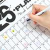 Настенный календарь 2026 года, одинарный лист расписания, годовой настенный календарь для подвешивания, пустая сетка, памятка, ежедневник, простое украшение комнаты