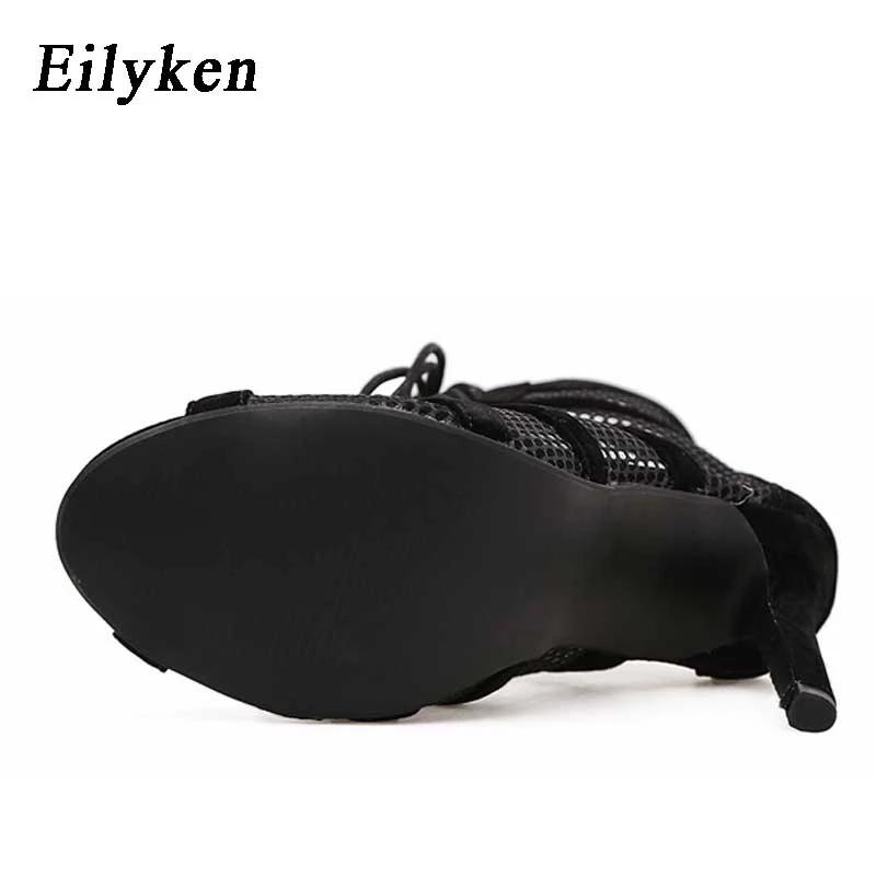 Fashion Eilyken Sexy Fashion Women Shoes Very Light Comfort High Quality Thin Heels Open Toe Dancing Woman's Sandals Size 43