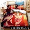 Аниме Tengen Toppa Gurren Lagann Kamina Комплект постельного белья для мальчиков и девочек Twin Queen Size Пододеяльник Наволочка Кровать для детей и взрослых