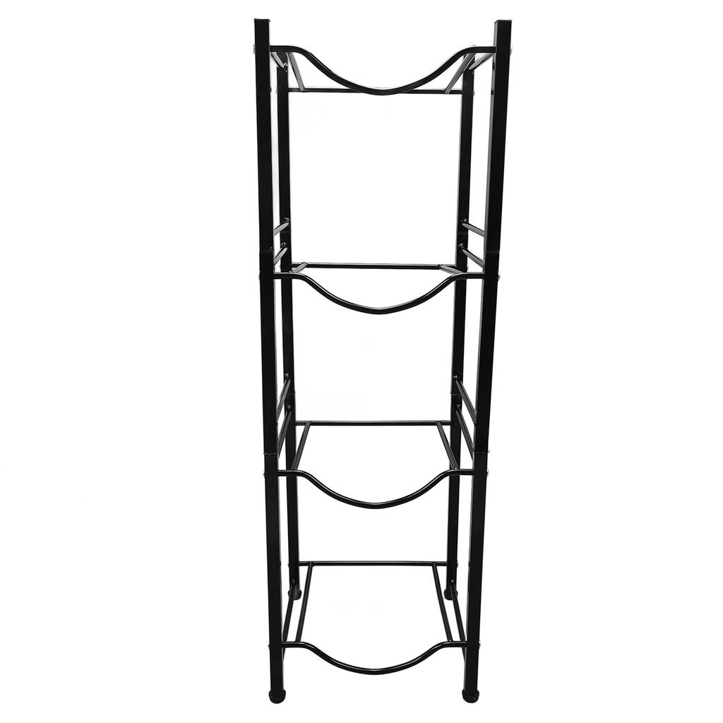 Держатель для кувшина с водой 4 уровня, экономящий место, не ржавеющий, однорядная подставка-держатель для бутылок с водой для дома, кухни, офиса