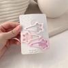 Versatile Pink Star Hair Clip for Girls - Ideal for Side Bangs and Forehead Fringes