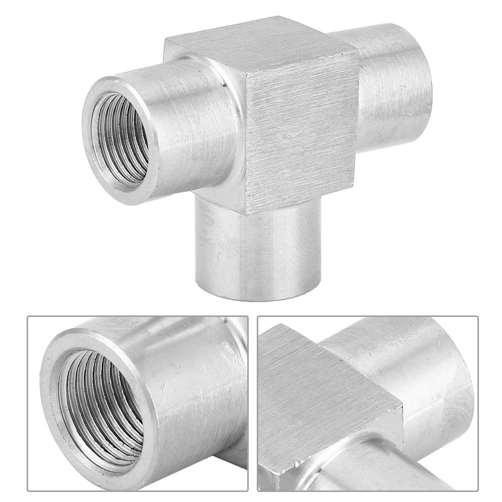 3 Way Pipe Connector BSPP Female Thread Stainless Steel Pipe Fitting Connector38in