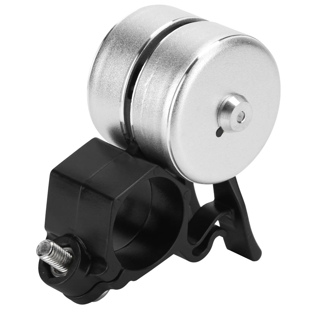 Велосипедный звонок 120 дБ с двойным щелчком, звонок на руль велосипеда, сигнализация, запчасти для велосипеда для безопасности на открытом воздухе, серебристый