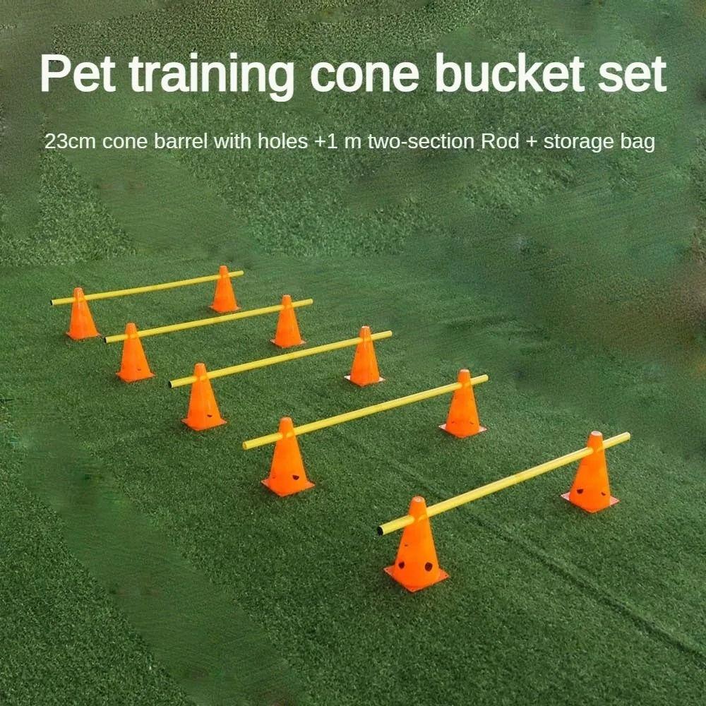 Durable Pet Training Set Portable Pets Jumping Bar Dogs Running Jumping Stakes  Hurdle Training