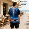 Men's Polyester T-Shirt, Scenery Series, Comfortable & Stylish, Ideal for Men's Daily Casual Wear