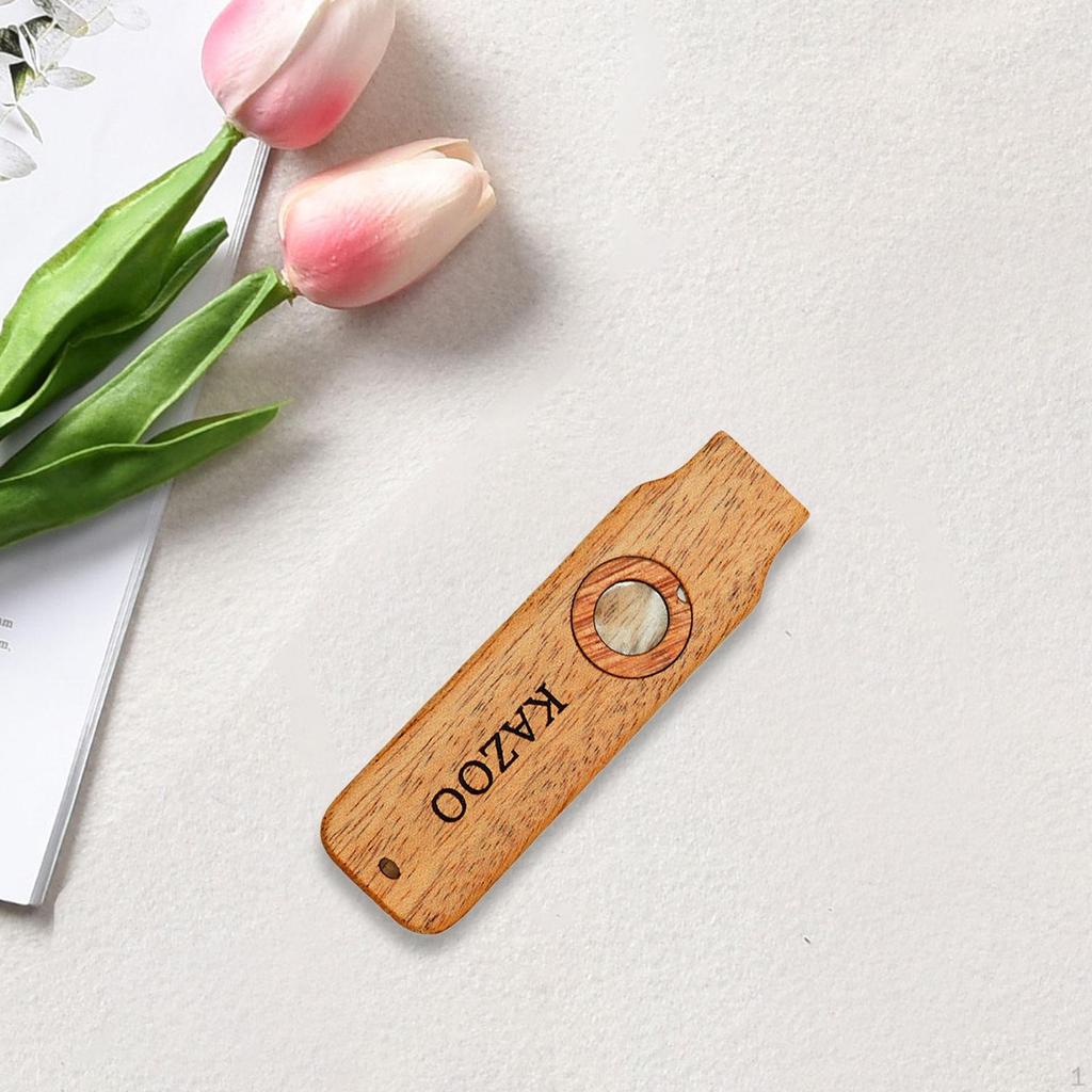 Деревянная гитара Kazoo, аккомпанирующий декор, деревянная губная гармошка, музыкальный инструмент для любителей музыки на открытом воздухе