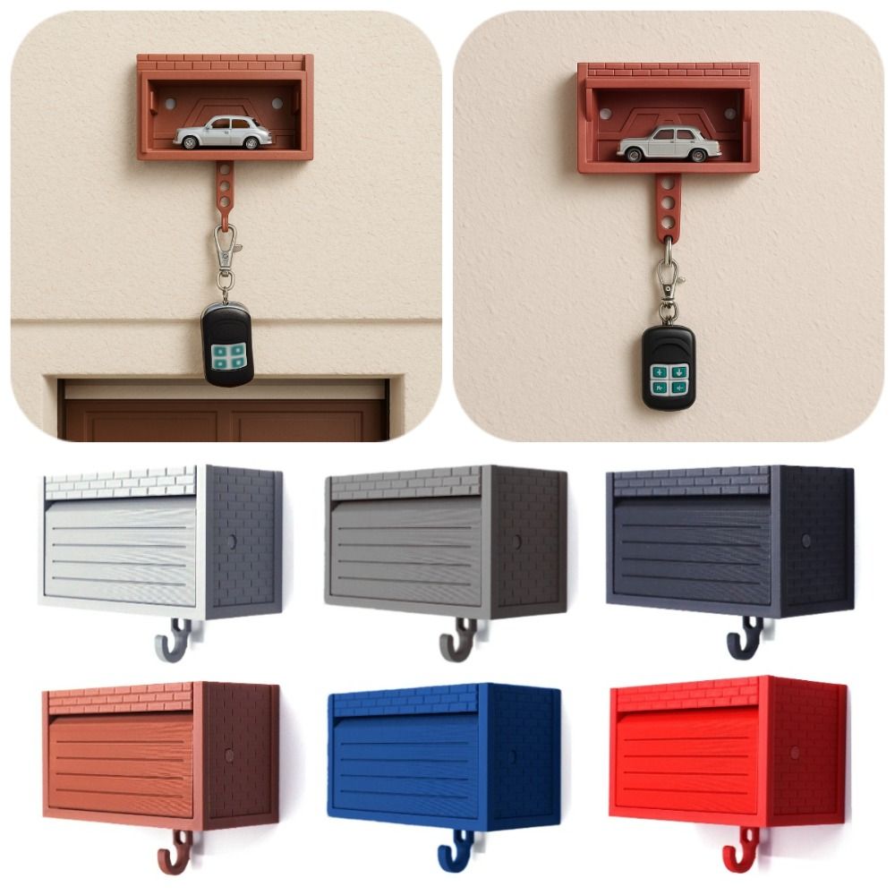 with Opening Door Car Garage Key Holder Creative Car Key Hook Rack Decorative Bracket Entryway