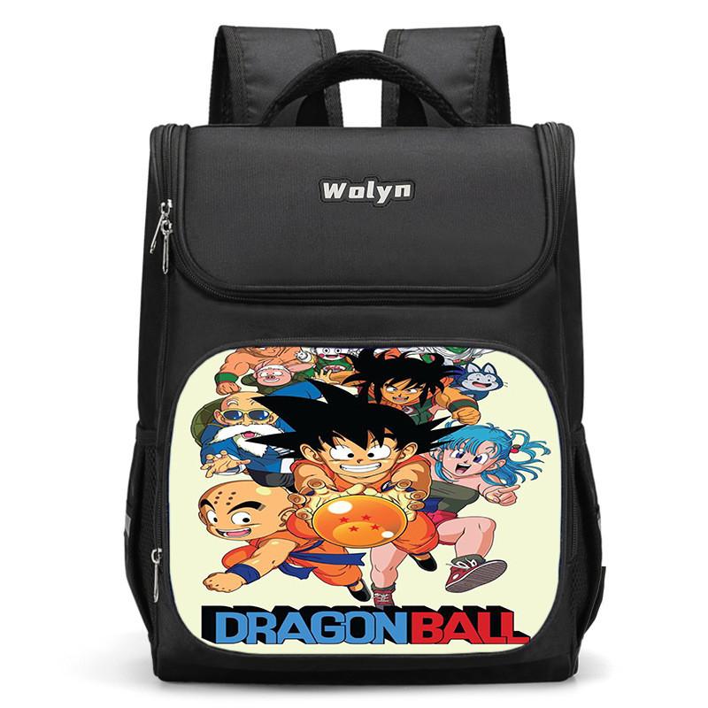 Spacious Dragon Ball Backpack For Kids Lightweight Oxford Cloth School Bag
