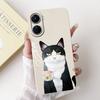 Чехол для Vivo Y16 Vivo Y56 VivoY16 4G V2204 V2214 V2225 Милый Мультяшный Панда Кролик Мягкий Силикон Защита Линзы Чехлы для Телефона
