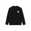 Свободная футболка с длинными рукавами и вышивкой Li Ning x Disney Mickey x Keith Haring, женские топы черного цвета AHSR652-2