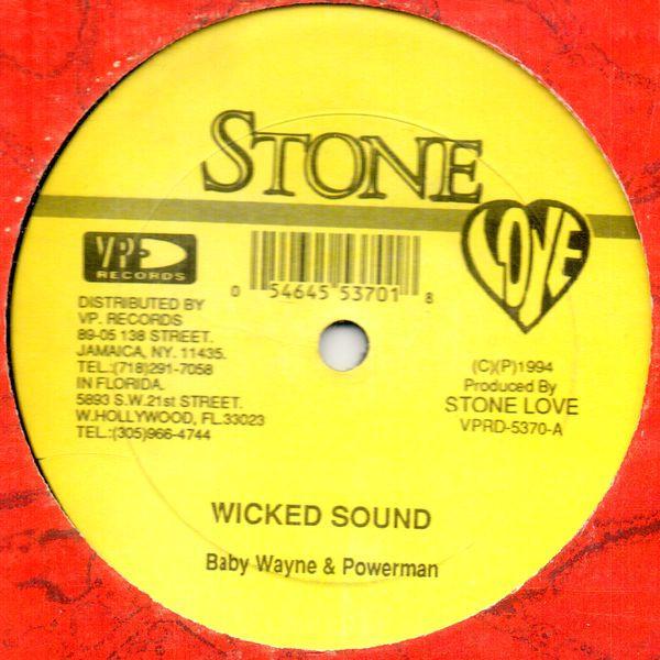 12-дюймовая пластинка BABY WAYNE POWERMAN FODON IRIE Wicked Sound Gal Hold Yu Man VPRD5370 Stone Love 1994 США Регги Ска Даб Б/у