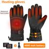 Convenient Heated Gloves Waterproof Breathable Keep Warm