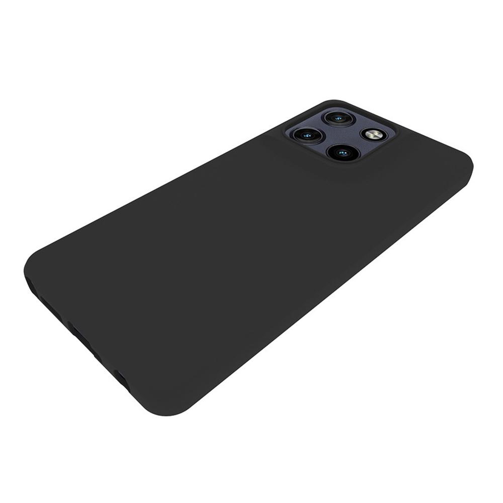 For Motorola Edge 60 Fusion 5G/G Stylus 5G (2025) Case Soft Matte Back TPU Black Phone Cover (Large Cutout)