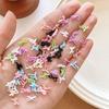 50Pcs Colored Bow Nail Charms Nail Art Tie Decoration Kawaii Accessories Manicure Design Supplies