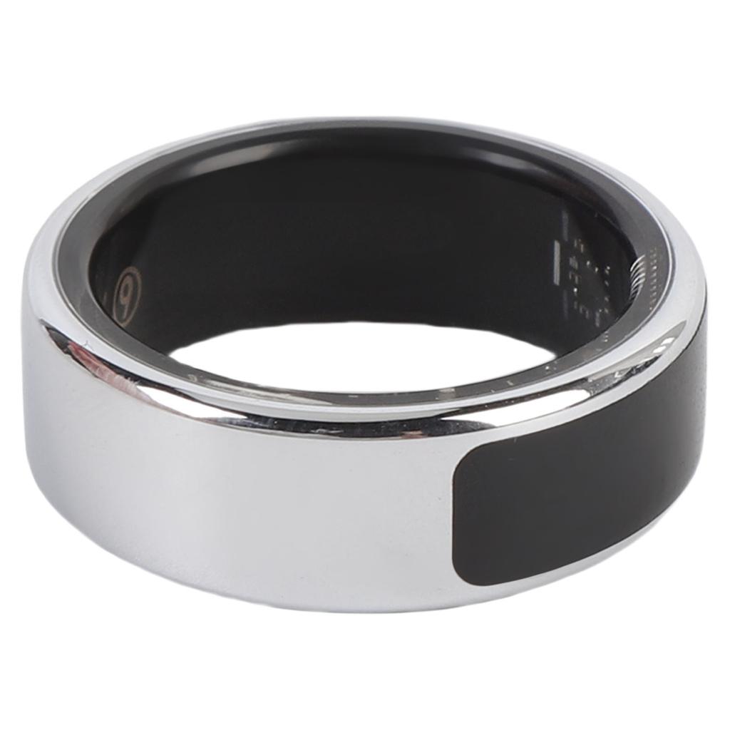 Умное кольцо серебристое шагомер брызгозащищенное умное фитнес-кольцо с дисплеем приложения сенсорные кнопки для