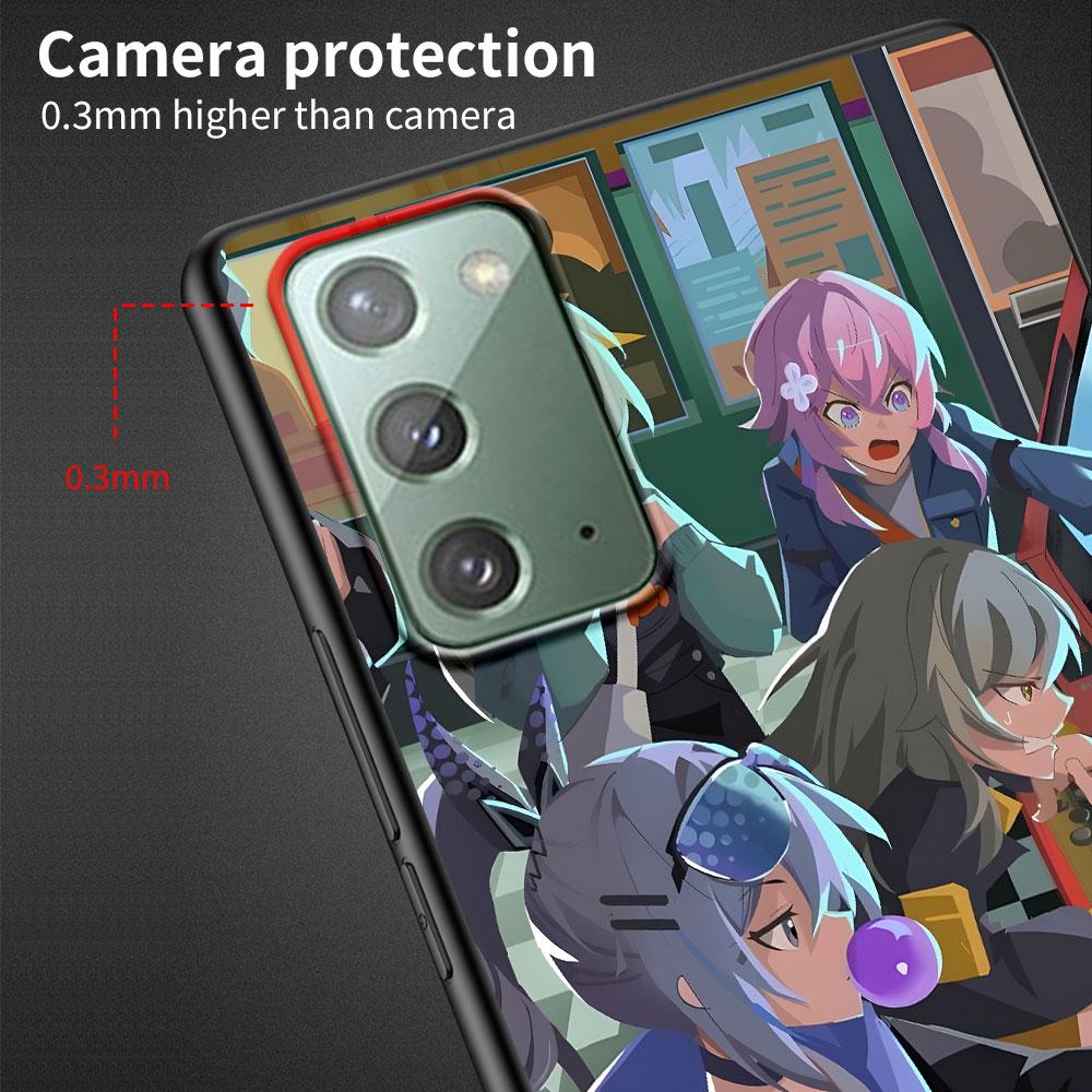 Чехол Honkai Star Rail Firefly для Samsung Galaxy Note 20 Ultra 10 Plus 9 8 TPU Чехол для телефона Note 10 Lite Черный Мягкий чехол Funda