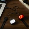 Светодиодный велосипедный фонарь на руль, перезаряжаемый через USB, высокой яркости, велосипедная фара, водонепроницаемый задний фонарь, велосипедный задний ночной фонарь
