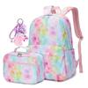 Lightweight Water Resistant Backpack for Kids Girls School Backpack with Lunch Box Elementary Middle School Book Bag Set