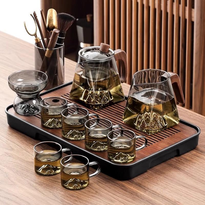 NaJiang Light Luxury Glass Kung Fu Tea Set