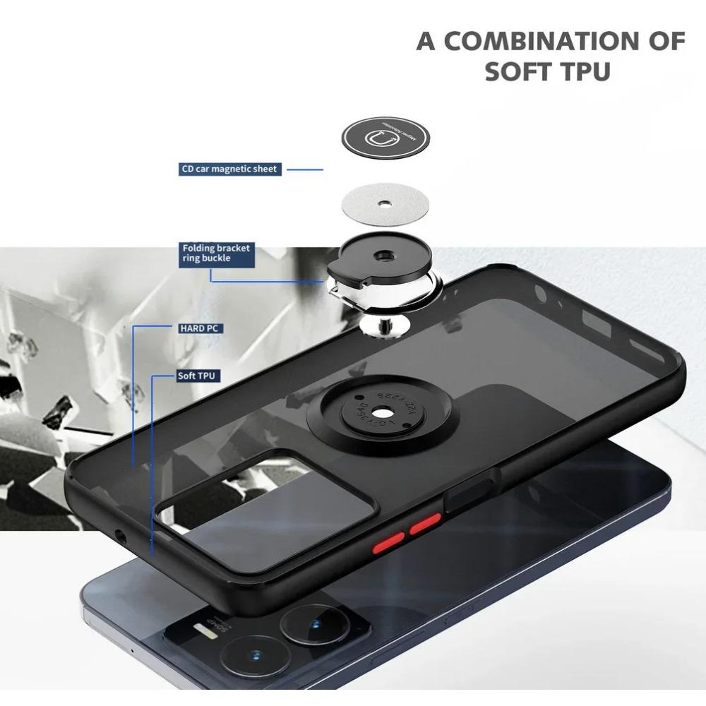 Матовый защитный чехол для Motorola Moto G14 G04 G04S G24 G54 G84 G53 G23 G13 G52 G42 E14 чехол-кольцо магнитный держатель подставка бизнес полная защита