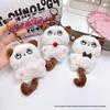 Плюшевый брелок для ключей в виде сиамской кошки с колокольчиком и хвостом - Милый брелок-сувенир
