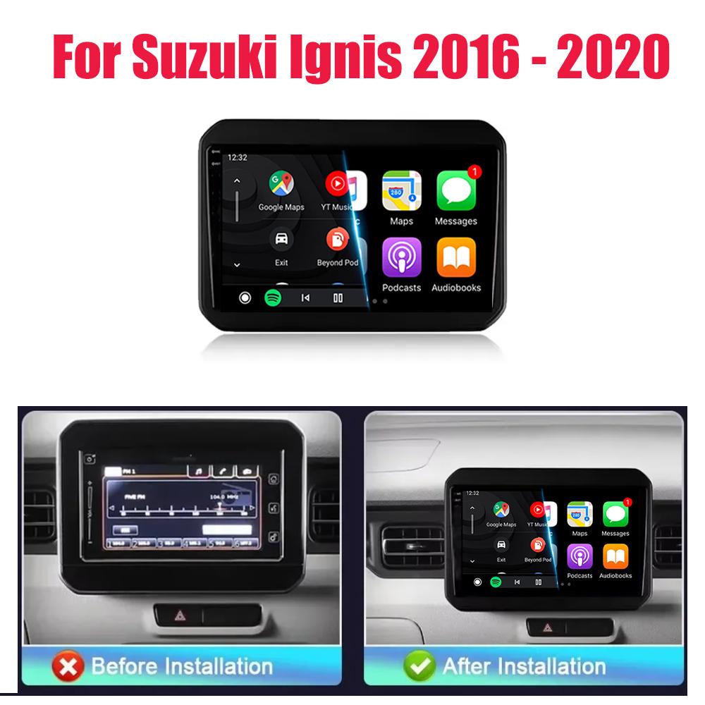 Вентилятор охлаждения Android 14 для Suzuki Ignis 2016 - 2020 GPS экран поддержка Raer камера Carplay BT автомобильный мультимедийный радио видеоплеер