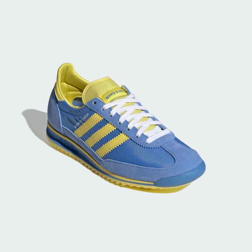 JH6701 Спортивные и Роскошные adidas Originals Женские SL 72 RS Сине-Желтые (Женский)